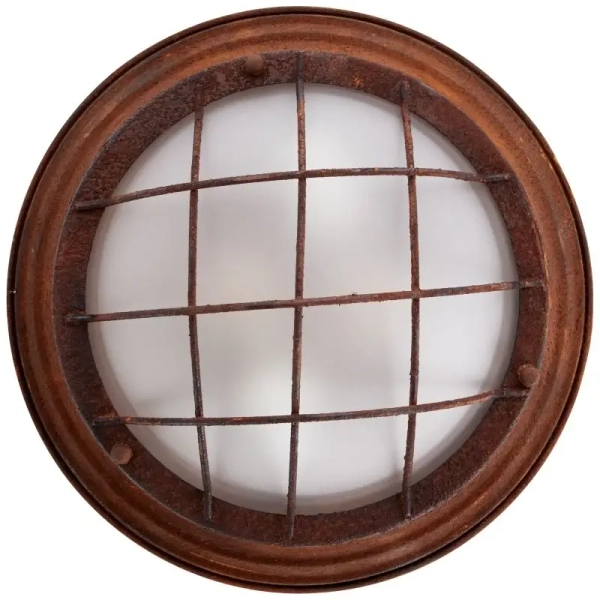 Sufitowa lampa vintage Typhoon 94492/60 na korytarz metalowa rdzawa