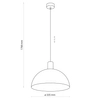Wisząca lampa salonowa Oslo 4852 TK Lighting skandynawska drewniana czarna