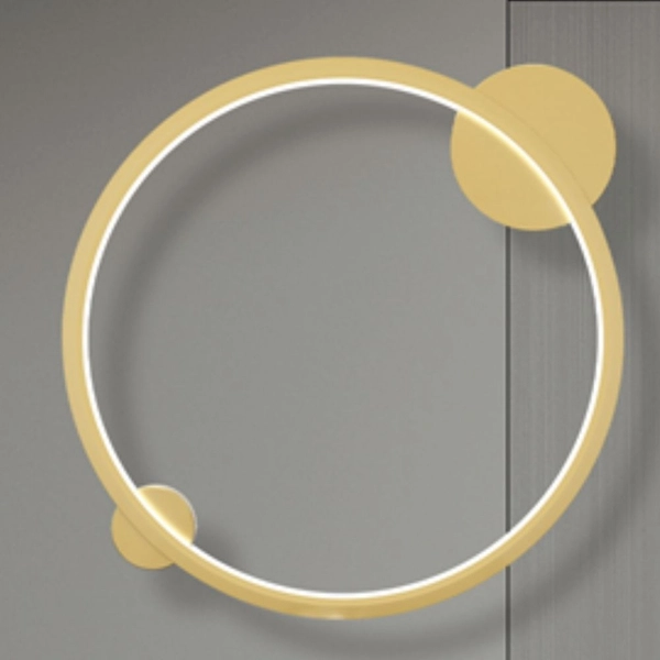 Sufitowa lampa do łazienki Saturno ML8859 Milagro LED 25W 4000K ring IP44 złoty