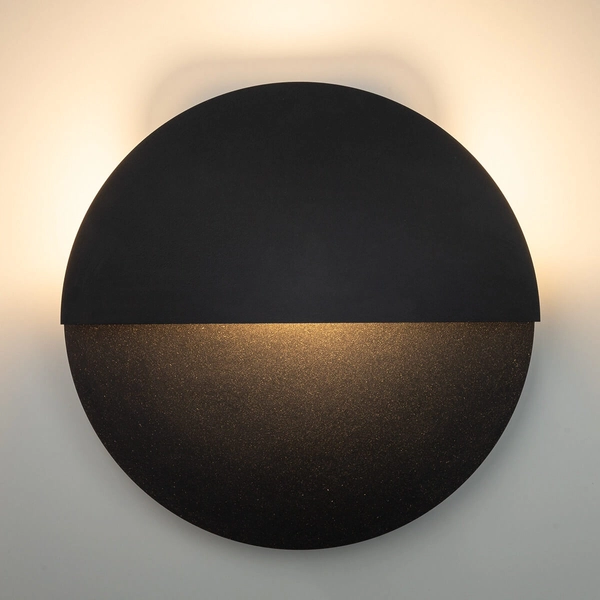 Okrągła lampa ścienna Luna 40858 LED 7W 3000K japandi czarna