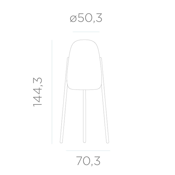 Lampa do ogrodu Rocket LUMRCK145INOUTNW drewno biała