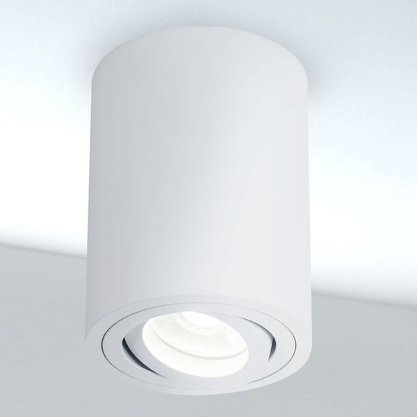 Lampa nastropowa tuba Atom C016CL-01W regulacja kąta światła biała