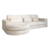 Tapicerowana sofa narożna Felix FELIX-2,5AR+LCHRL Richmond Interiors szenilowa biała