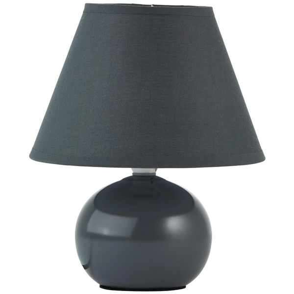 Stołowa lampka z abażurem Primo 61047/63 ceramiczna szary