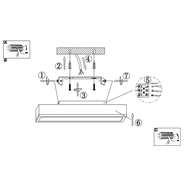 Drewniana LAMPA sufitowa DORO 416080WD1 Globo kwadratowy plafon LED 12W 3000K do sypialni drewno