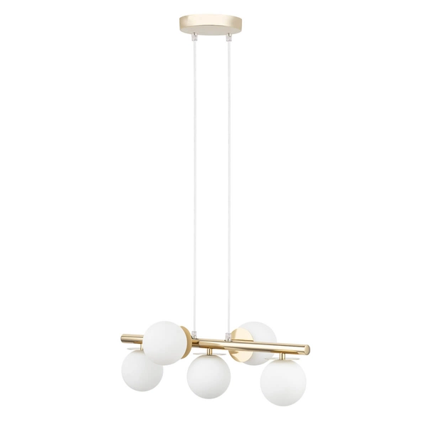 Lampa zwieszana nad stół Avola 40795 Sigma zwis kule złota biała
