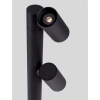 Stojąca lampa podwójna na taras MALONZO LE75160 LED 13W 3000K IP65 czarna