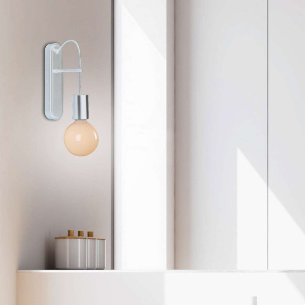 Lampa ścienna ALTO 21-70883 industrialna metalowa hygge loftowy biały
