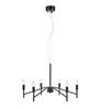Industrialna lampa wisząca Monarch metalowa nad stół czarna