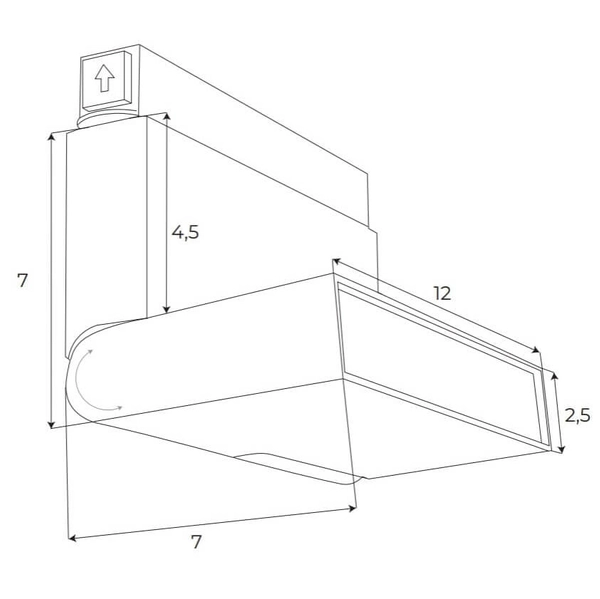 Regulowana lampa magnetyczna Magnetic M0007Z LED 6W 2700-5000K czarna