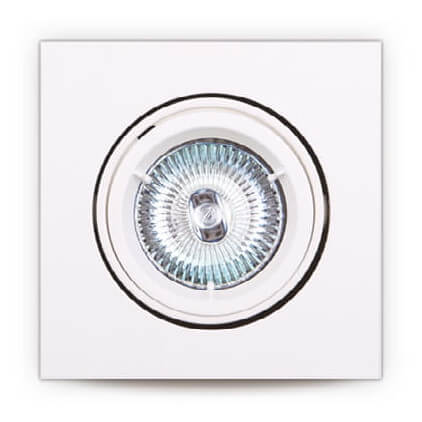 Podtynkowa lampa sufitowa Fine H0039 Maxlight na przedpokój metal biała