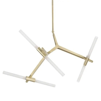Salonowa lampa wisząca Sticks ST-1001-6 gold Step modernistyczna złota