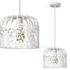 LAMPA wisząca ALESSANDRA 2161 Rabalux ażurowa OPRAWA metalowy zwis vintage biały