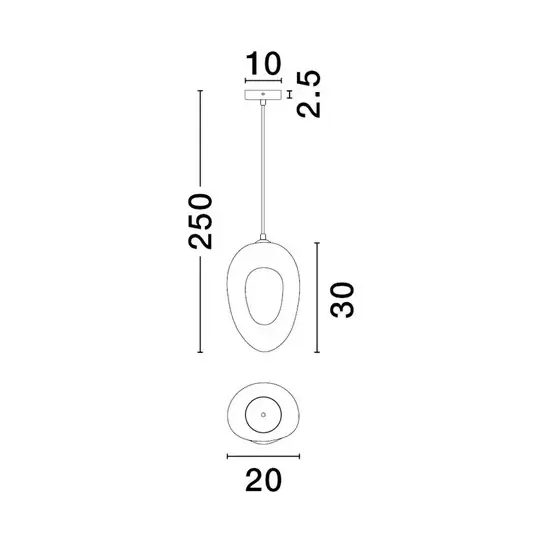 Salonowa wisząca lampa LONTIZA LE45336 nad stół brązowa