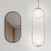 Wisząca lampa modernistyczna CORDEL 32-73464 kula szklana mosiężny biały