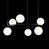 LAMPA wisząca RING MOD013PL-06B Maytoni modernistyczna OPRAWA szklane kule zwis czarny