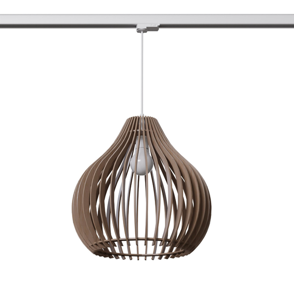 Lampa wisząca drewniana APRILLA MYL.00212 z żarówką 3-fazowa brązowy