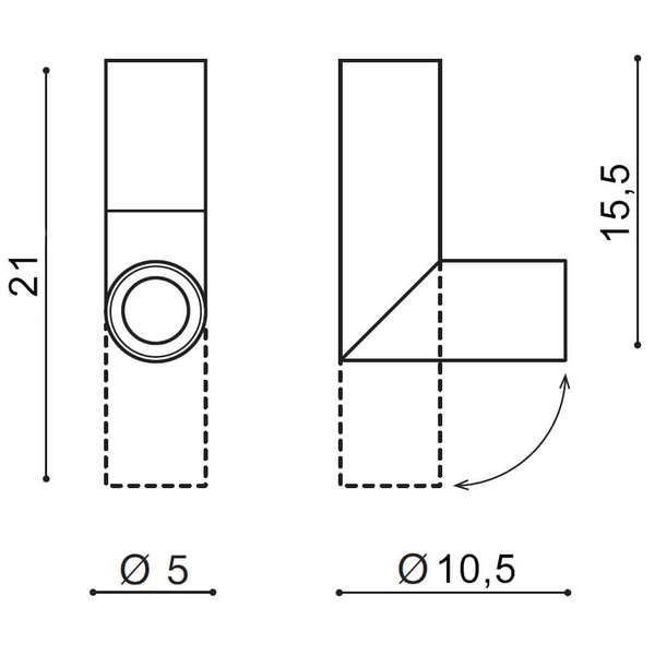 Sypialniana lampa sufitowa Santos AZ4182 LED 12W 3000K regulowana biała
