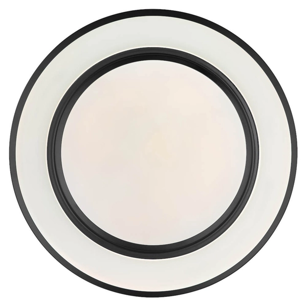 Okrągła LAMPA sufitowa SULLY 41368-24 Globo metalowy plafon LED RGB 24W 3000K - 6500K czarny