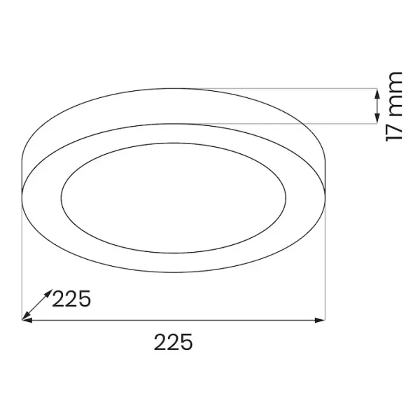 Regulowany plafon sufitowy Evora ML1787 LED 18W 3CCT okrągły biały