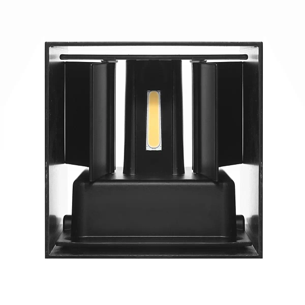 Ścienna lampa do salonu 597 LED 6W 4000K kwadratowa czarna