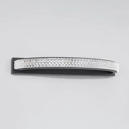 Pokojowy kinkiet ledowy Obera z kryształkami 6,5W złoty