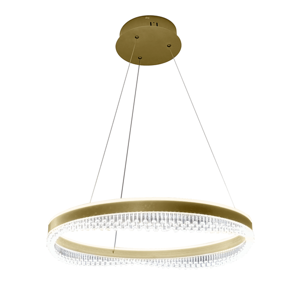 Wisząca lampa glamour PRECIOSA ML0999 LED 52W 4000K ring złoty