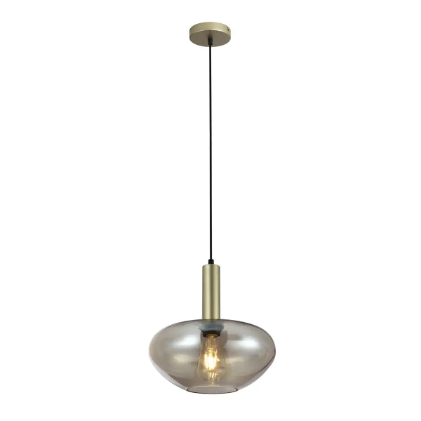 Wisząca lampa Gater PND-23541A-1-GD-CH szklana do jadalni złoty