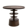Kwadratowy stolik kawowy BRERA MM001501100414 brązowy drewniany 60cm