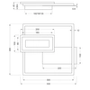 Ledowy plafon Spiro R67862132 RL Light LED 22W 3000K prostokątny czarny