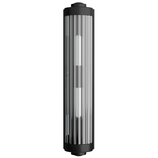 LAMPA ścienna Fumi Parette Nero IP44 Orlicki Design szklana OPRAWA tuba kinkiet do łazienki IP44 czarny