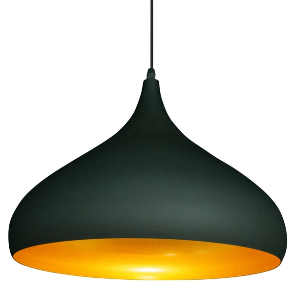 Loftowa LAMPA wisząca 8112/1 -01 Elem metalowa OPRAWA industrialny ZWIS kropla czarna złota