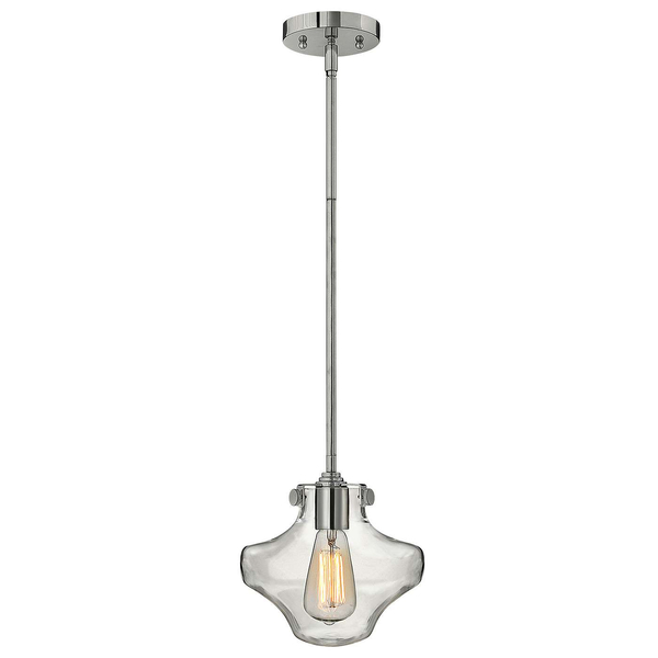 LAMPA wisząca HK-CONGRESS-P-B-CM Elstead HINKLEY szklana OPRAWA zwis loftowy chrom - przezroczysty