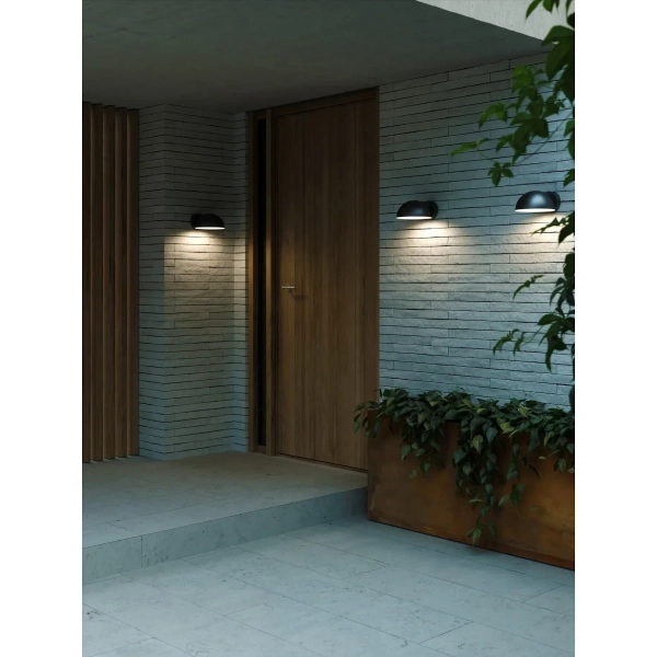 Elewacyjny kinkiet ścienny Clarso 2418211003 IP44 czarny