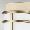 Szklana lampa na ściane Fusion FE-FUSION2-PNBR Feiss tuba mosiądz