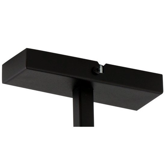 LAMPA sufitowa PRO 32151 Sigma abażurowa OPRAWA 1-punktowa metalowa czarna złota