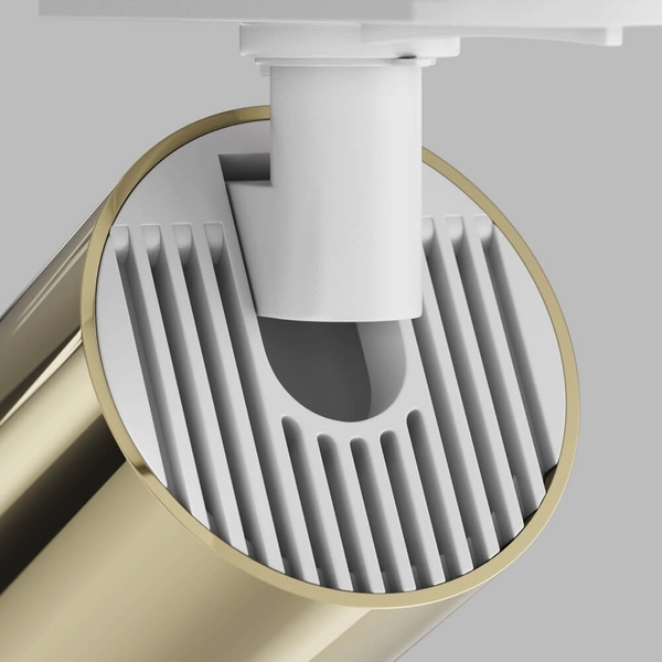 Szynowa lampa sufitowa Focus TR020-1-U-GU10-WG 1-fazowa ścieżka świetlna złoty biały
