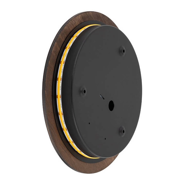 Okrągły kinkiet ścienny Ring 11290 Nowodvorski LED 10W 3000K do holu drewniany