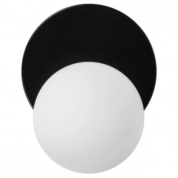 Kinkiet ścienny ze szkła Refa RFA12000 kula ball biała czarna