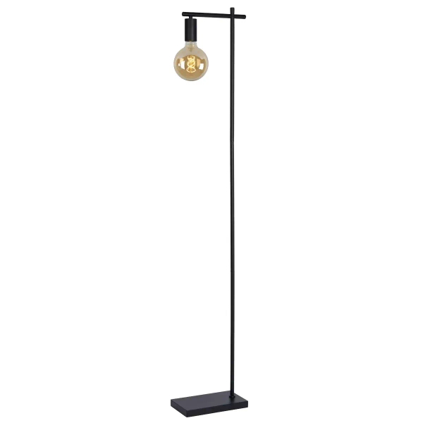 Stojąca lampa metalowa Leanne 21721/01/30 Lucide loftowa czarna