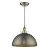 Lampa wisząca kopuła Governor GOV0161 do salonu chrom mosiądz