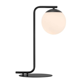 Kulista lampa stołowa do salonu Grant 46635003 szklana czarny