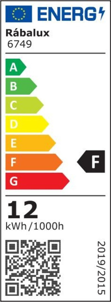 Ścienna LAMPA kinkiet PAULA 6749 Rabalux metalowa OPRAWA tuba LED 12W 4000K okrągła chrom