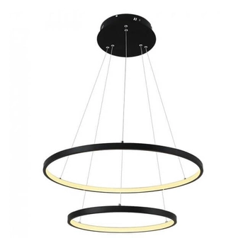 LAMPA wisząca CGINVERTED70LED COPEL metalowa OPRAWA pierścienie LED 80W 3000K zwis rings czarne