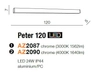 Łazienkowa lampa ścienna Peter LED 24W 3000K metalowa chrom