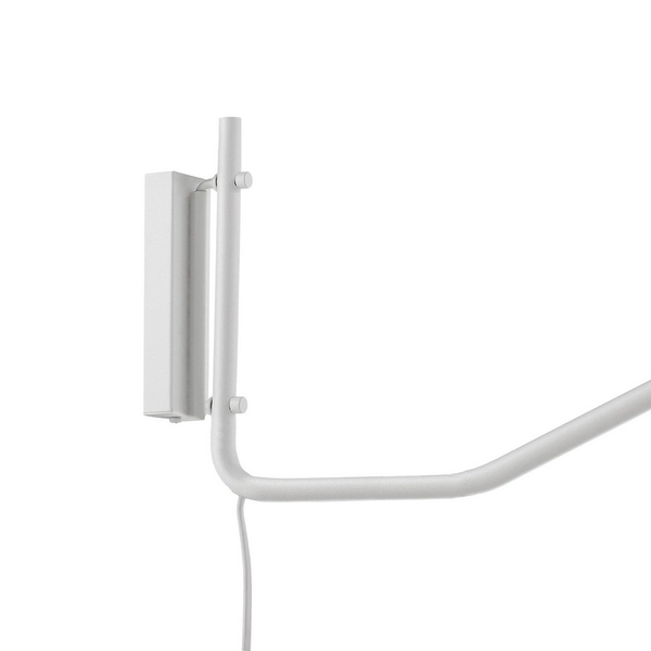 LAMPA ścienna PURO 20813101 Kaspa regulowana OPRAWA metalowa na wysięgniku reflektorek biały