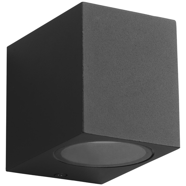 Kinkiet LAMPA elewacyjna BOKA EKO8326 Milagro kwadratowa OPRAWA ścienna kostka metalowa zewnętrzna outdoor IP44 czarna
