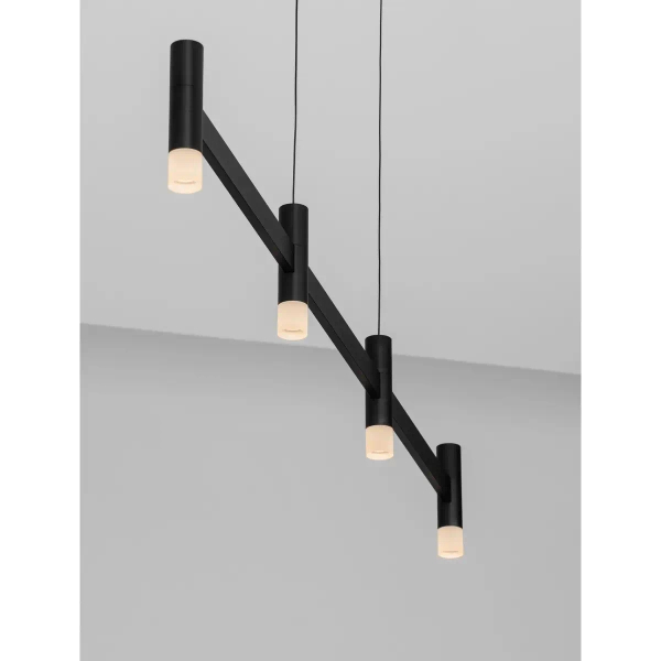 Wisząca lampa do jadalni CORVETA LE45427 LED 17W 3000K czarna