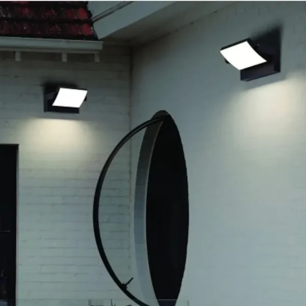 Elewacyjna lampa DURANTE czarna AZ6537 1xLED 21W barwa zmienna IP54
