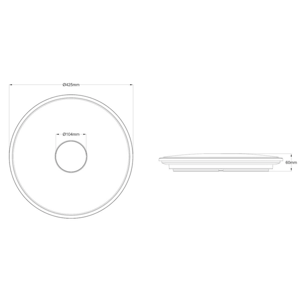 Plafon nasufitowy SHOGUN 628513001 Trio LED 21,5W 3000-5500K okrągły biały